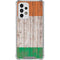 Ireland Flag Dark Wood Galaxy A53 5G Clear Case